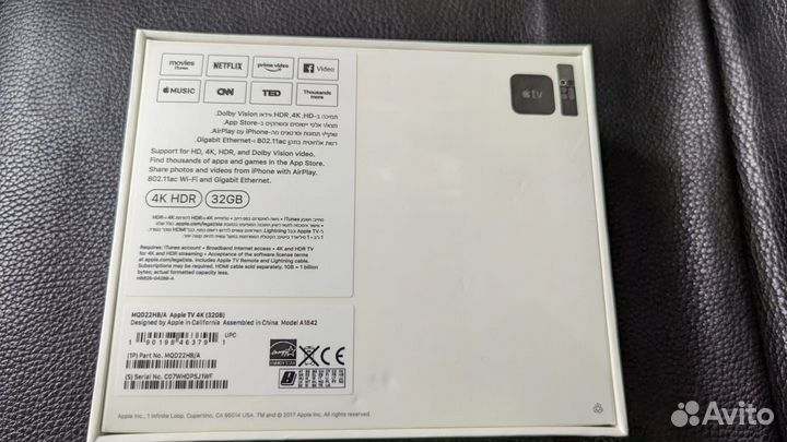 Apple Tv 4k HDR 32GB новые