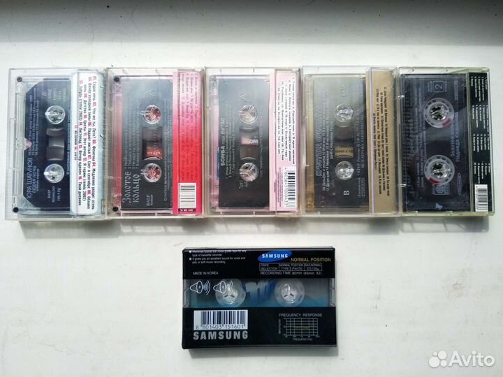 Аудиокассеты,чистая и с записями