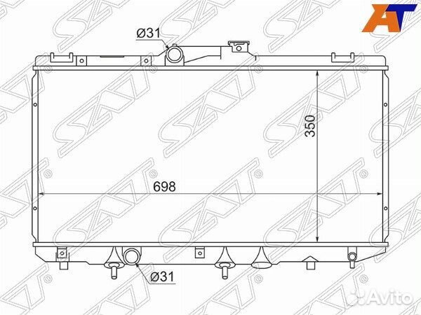 Радиатор toyota sprinter marino