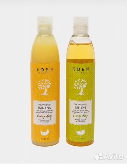 Набор гелей для душа(дыня, банан)