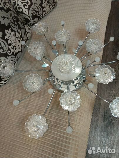 Люстра потолочная бу с пультом рабочая