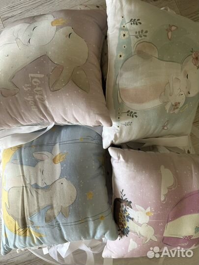 Бортики в детскую кроватку бу