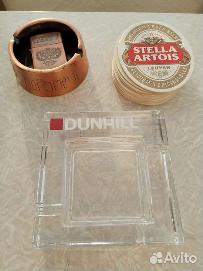 Пепельницы и зажигалка