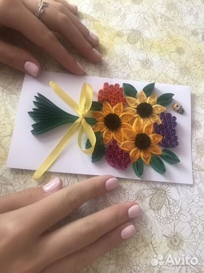 Открытка ручной работы