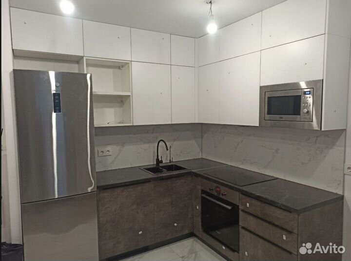 Кухня под бетон