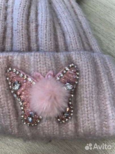 Комплект шапка и снуд для девочки