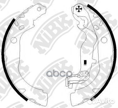 Колодки тормозные барабанные FN0673 NiBK