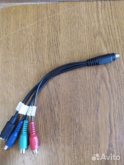 Кабель переходник s-video 9 pin -3 rca