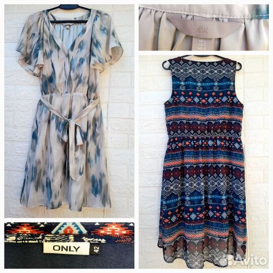 Платья шифоновые 48-50р H&M,only