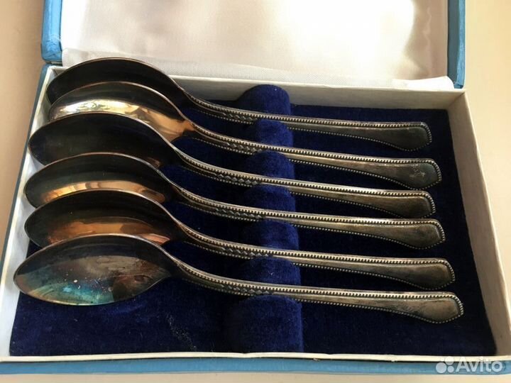 Ложки чайные ВДНХ мнц 15 20 набор коробка СССР