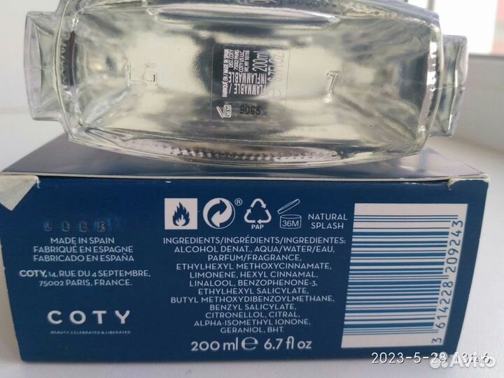 Мужская туалетная вода Coty Crossmen 200 мл