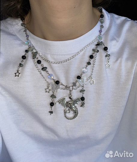 Ожерелье из натуральных камней