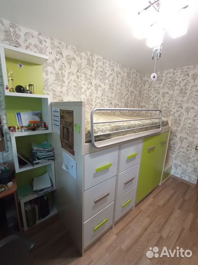 Кровать чердак со шкафом и др