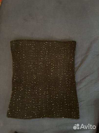 Комплект шапка, снуд, шарф черного цвета