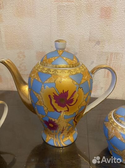 Чайный сервиз 6 персон 15 предметов фарфор