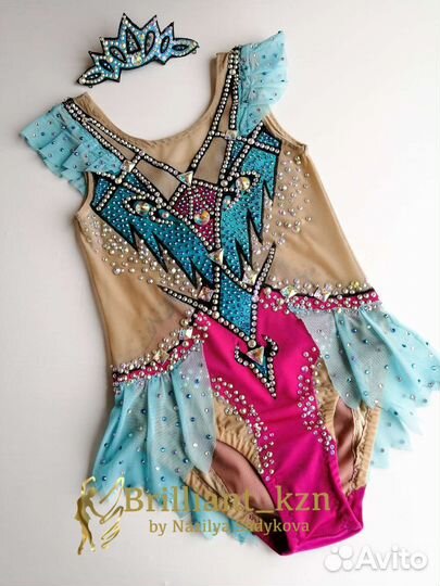 Купальник для художеств. гимнастики, рост 122-130