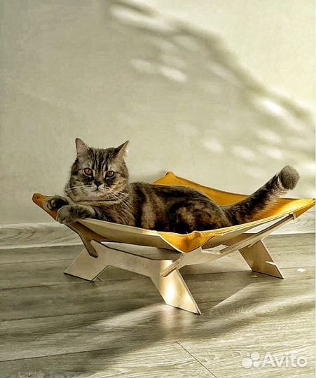Гамак лежанка для кошек 60х60
