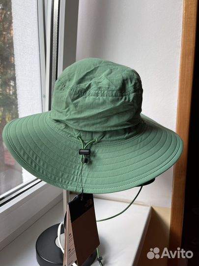 Панама The North Face зеленая с шнурком