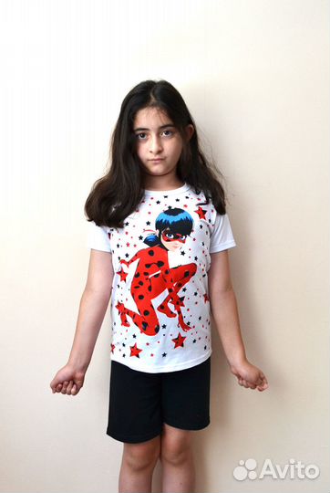 Костюм спортивный Футболка+шорты 110-134 рост