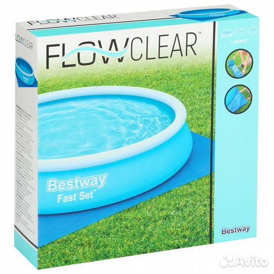 Новая Подстилка под бассейн до 366 см bestway