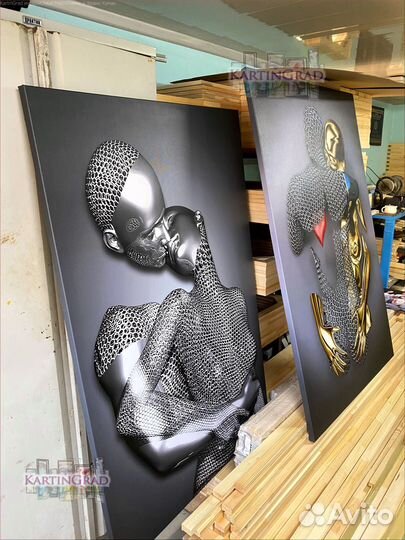 Картина на холсте Адама Мартинакиса 3Д / Арт 65