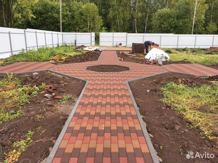 Укладка тротуарной плитки под ключ заокский