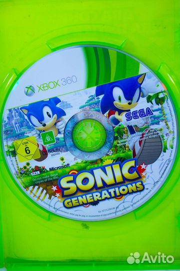 Xbox 360 Sonic Generations б/у с гарантией