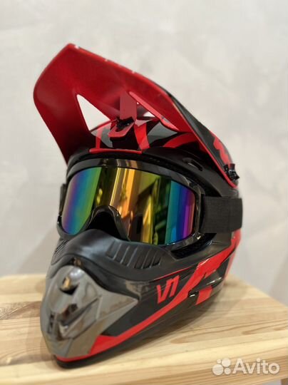 Кроссовый шлем fox