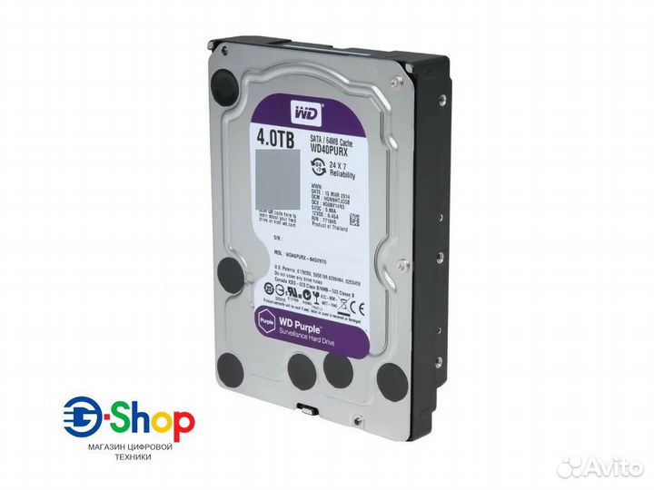 Жесткий диск Western Digital WD Purple 4 TB SATA