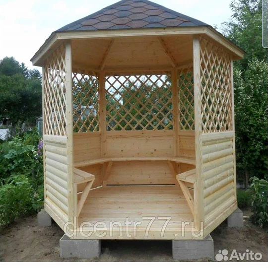 Беседка садовая из дерева