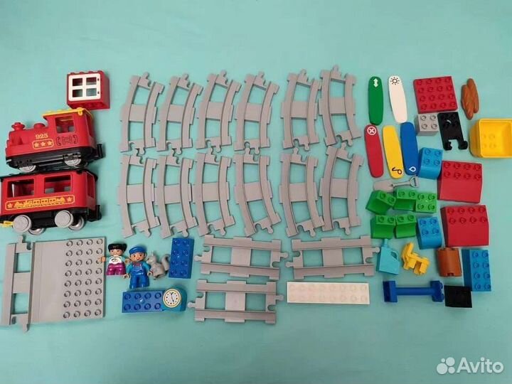 Lego duplo поезд 10874 и набор доп. рельсов 10892