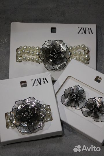 Серьги цветок zara / новинка