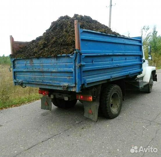 Навоз перегной в мешках, чернозём, песок, щебень