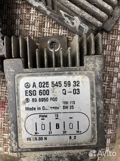 Блок управления вентиляторам Mercedes w210 w220 s2