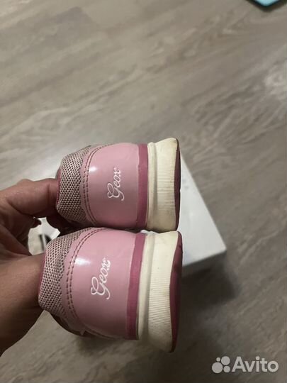 Кожаные кроссовки geox как новые