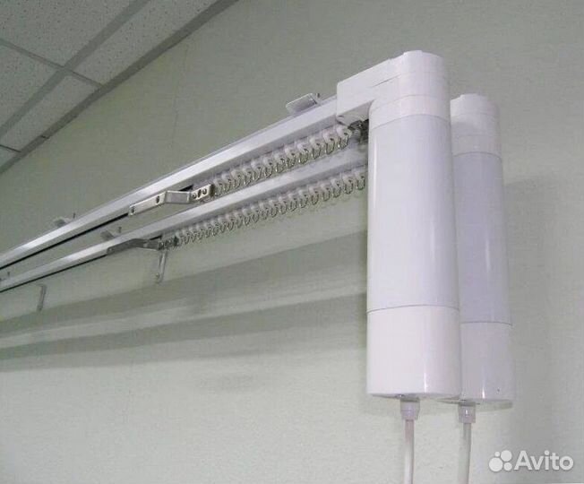 Электрокарниз для штор полный комплект с Алисой
