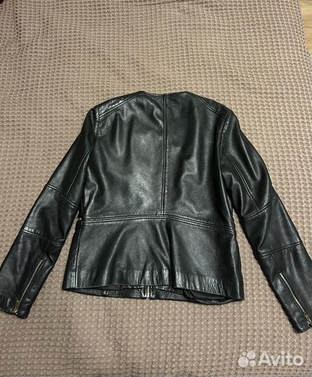 Кожаная куртка Mango