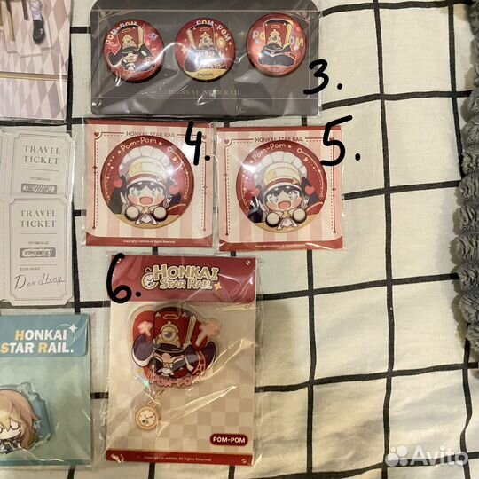 Официальный мерч honkai star rail