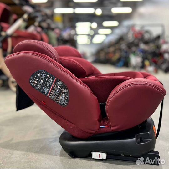 Автокресло isofix 360 до 360 кг (Бордовый)