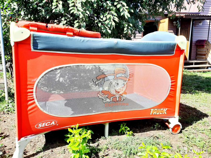 Кроватка-манеж Seca Паровозик