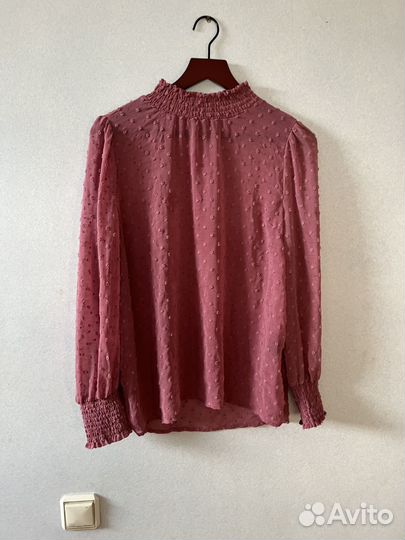 Блузка ретро винтаж розовая