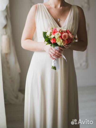 Свадебное платье 46 48 греческое длинное