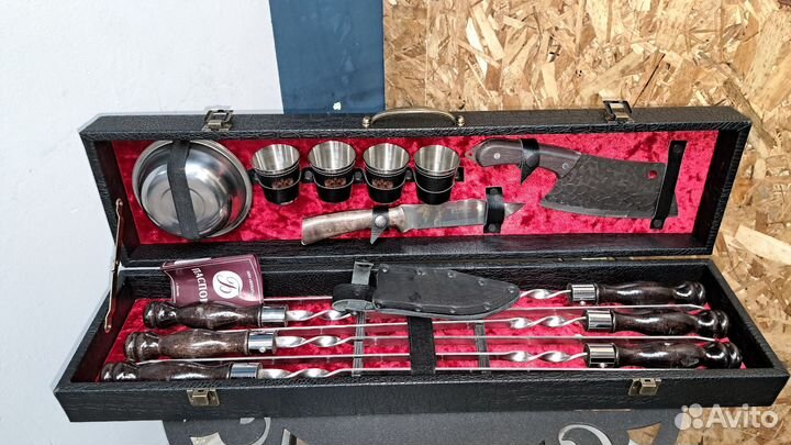 Шашлычный набор, подарочный набор