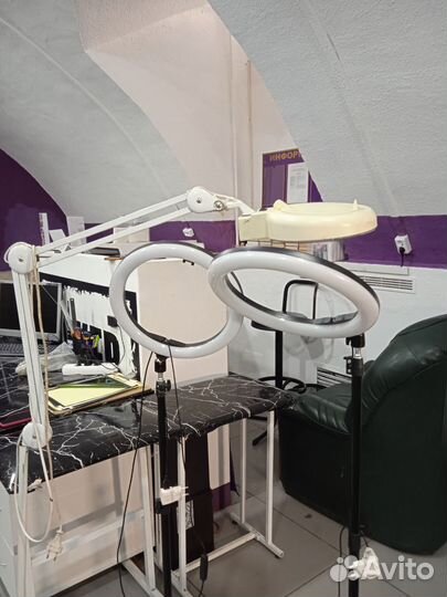 Кольцевая лампа со штативом бу