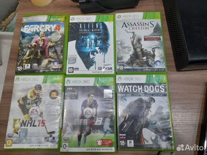 Xbox 360 Slim 250гб (freebооt) + 35 игр