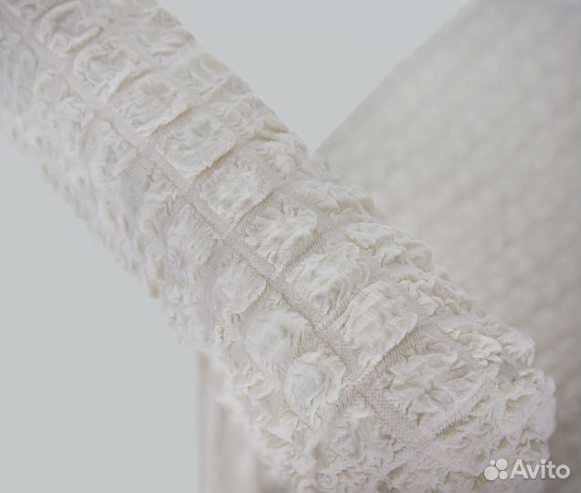 Чехлы на стулья со спинкой 4 шт набор, Кремовый