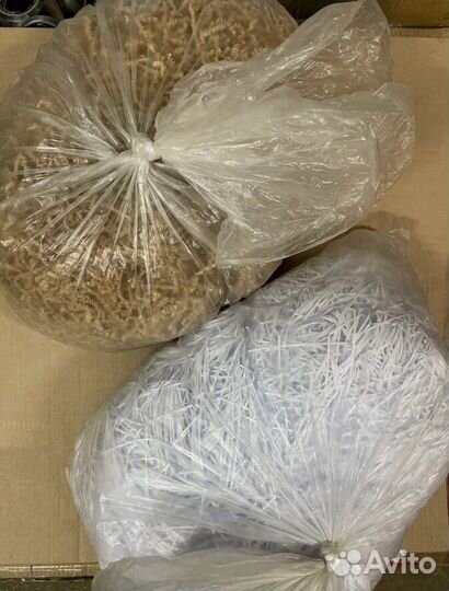 Бумажный наполнитель для коробок, голубой