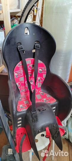 Детское кресло для велосипеда на багажник