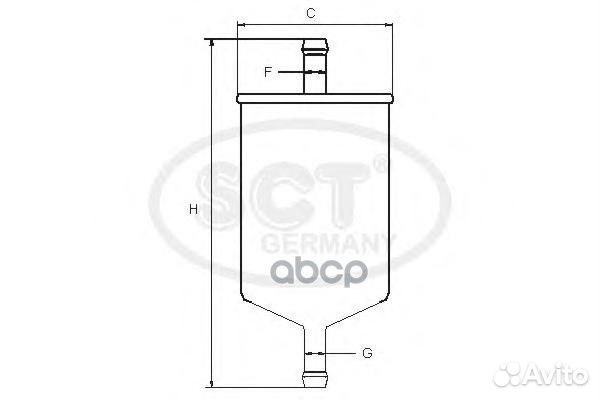 Топливный фильтр ST6508 BMW E46 00-05 ST6508 SCT