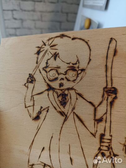 Деревянное панно Гарри Поттер Harry Potter